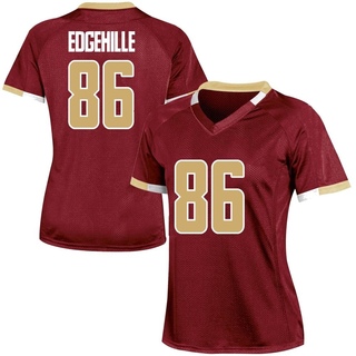 Danny Edgehille Game Women's Boston College Eagles Maroon Team Color Jersey