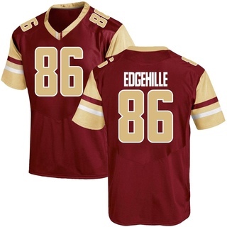 Danny Edgehille Replica Men's Boston College Eagles Maroon Team Color Jersey